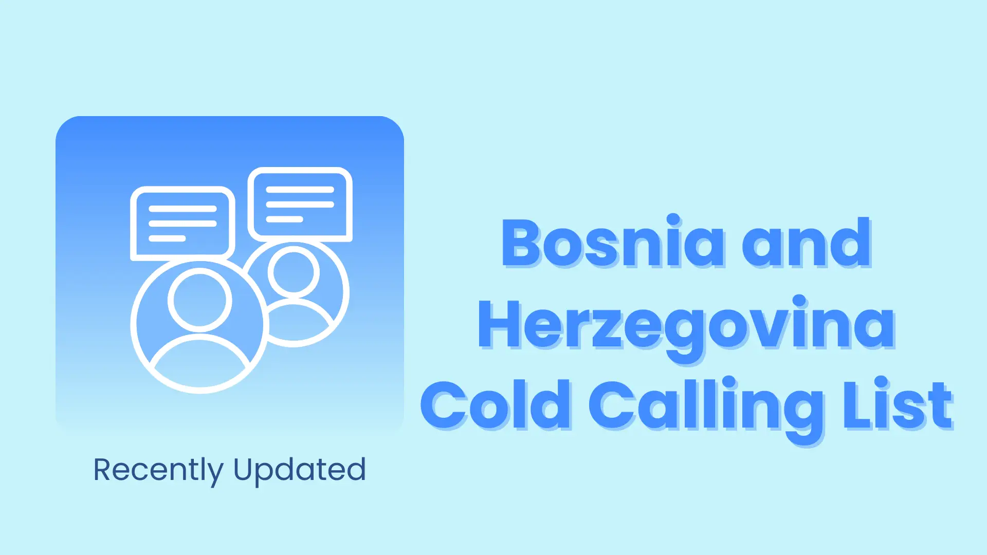 Bosnia and Herzegovina cold calling list
