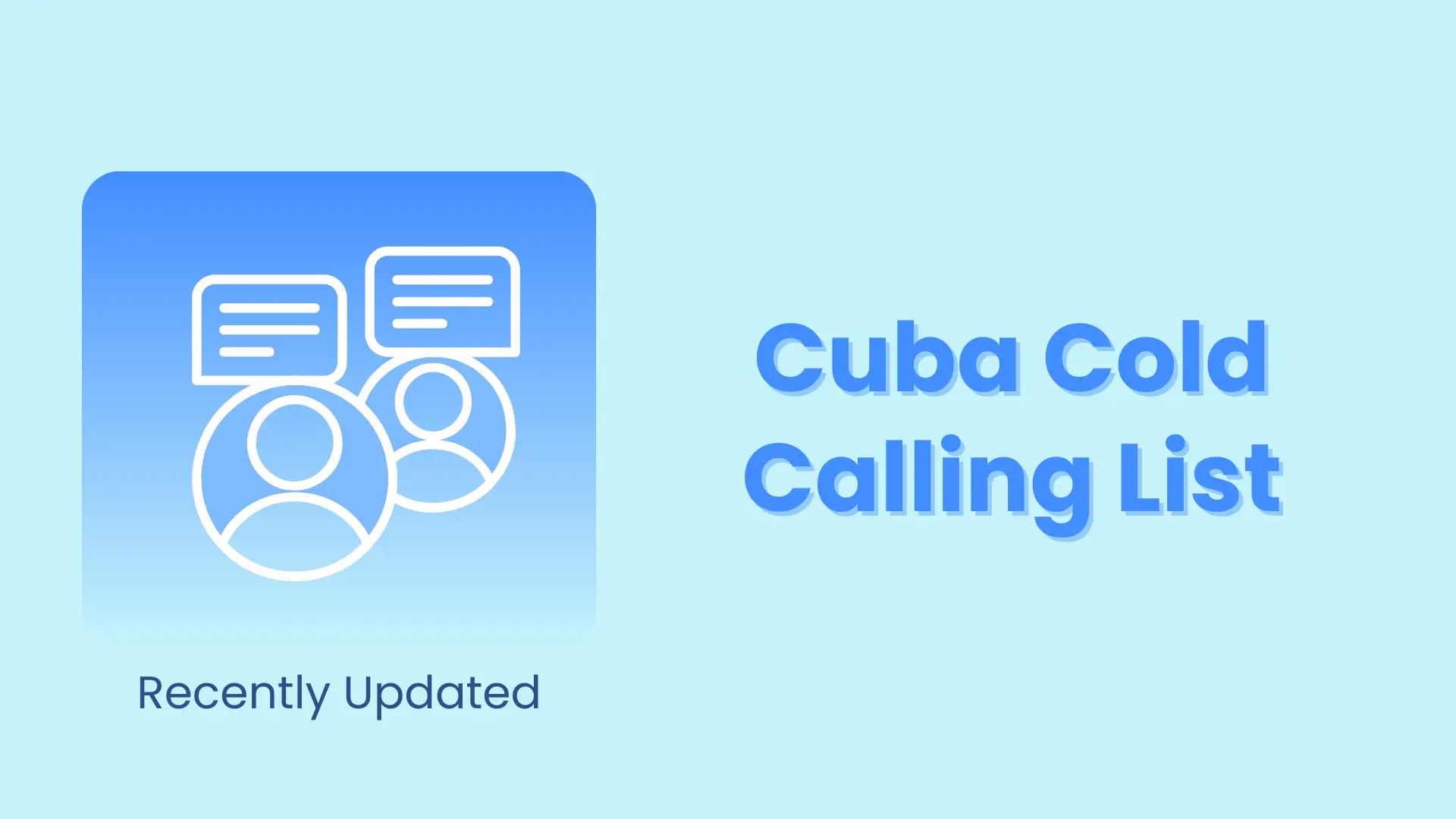 Cuba cold calling list
