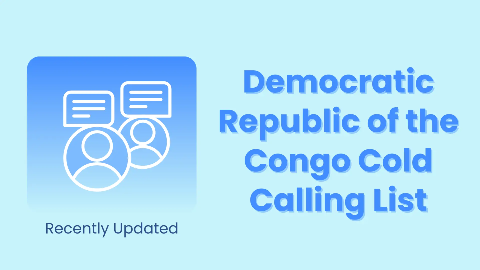 Democratic Republic of the Congo cold calling list