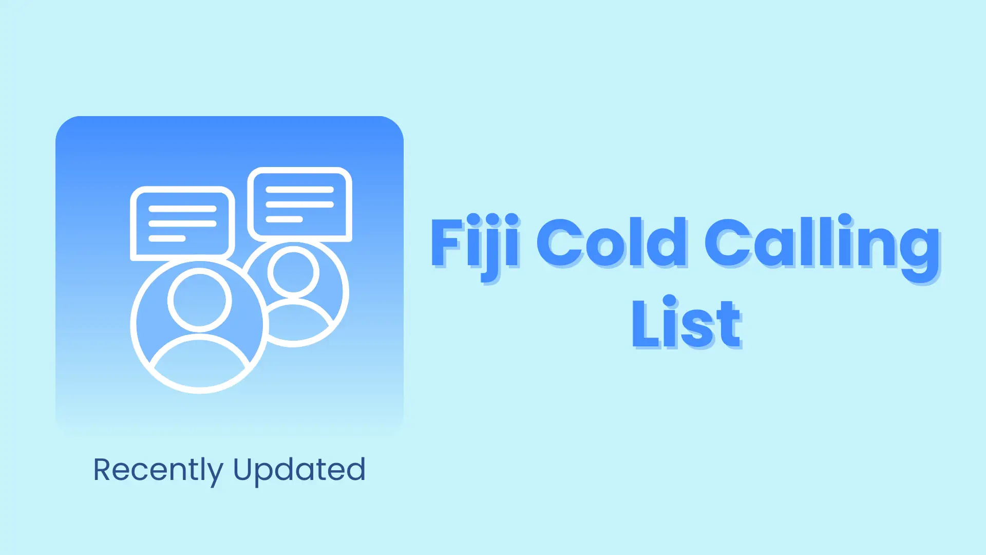 Fiji cold calling list