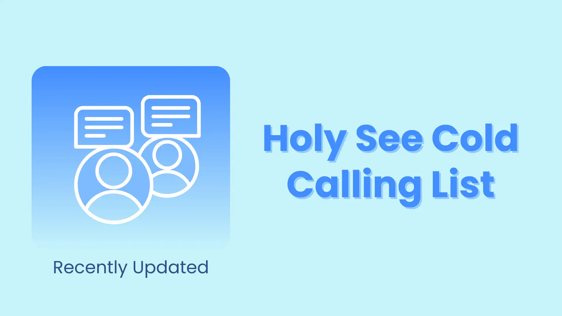 Holy See cold calling list