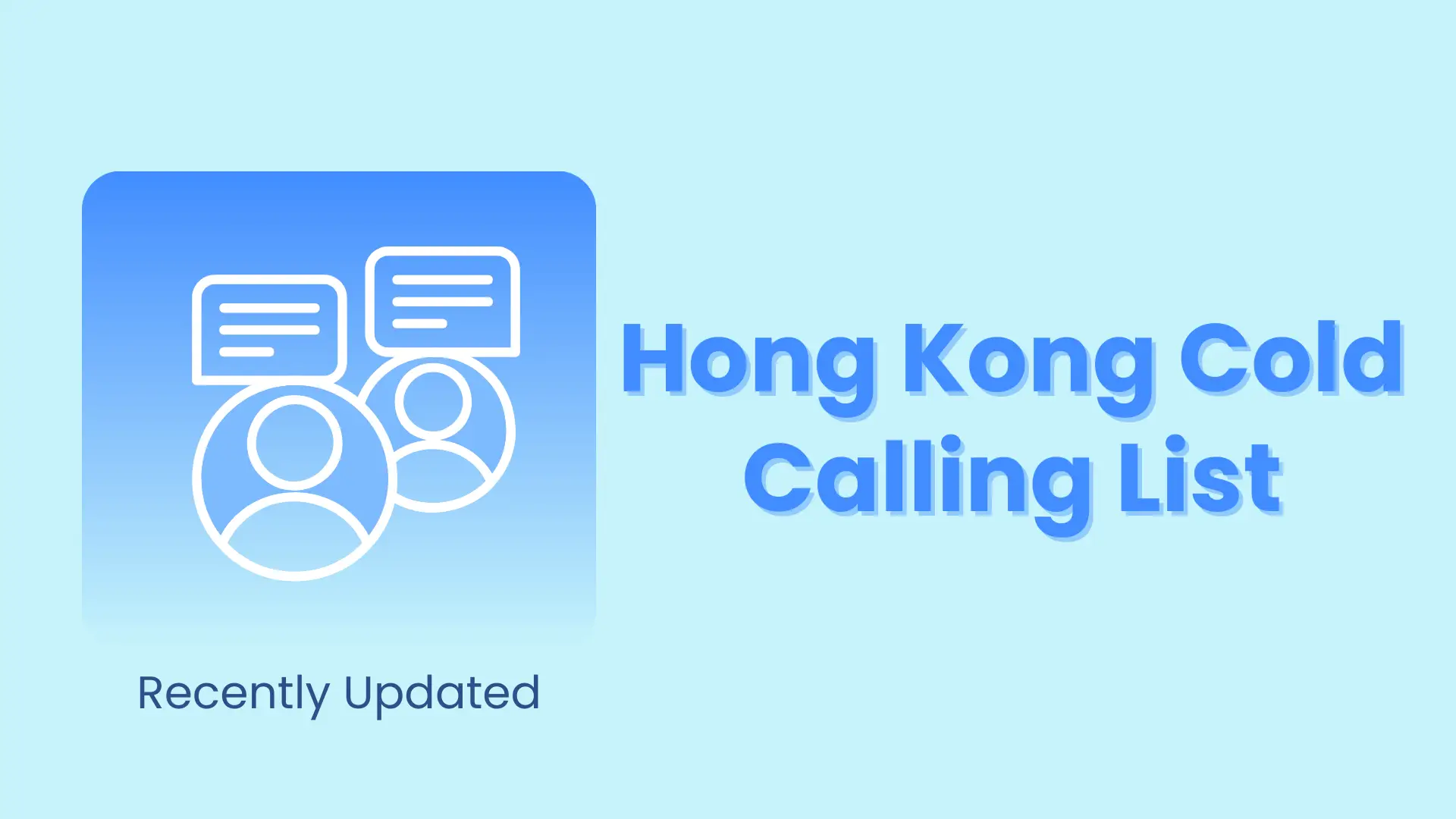 Hong Kong cold calling list