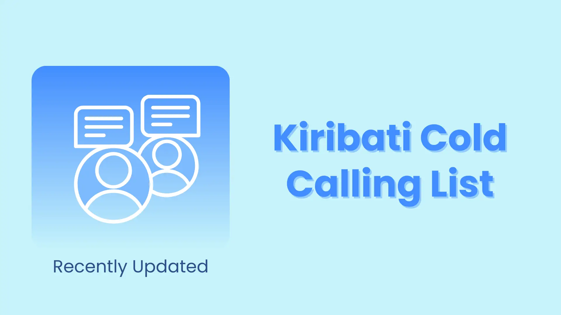Kiribati cold calling list