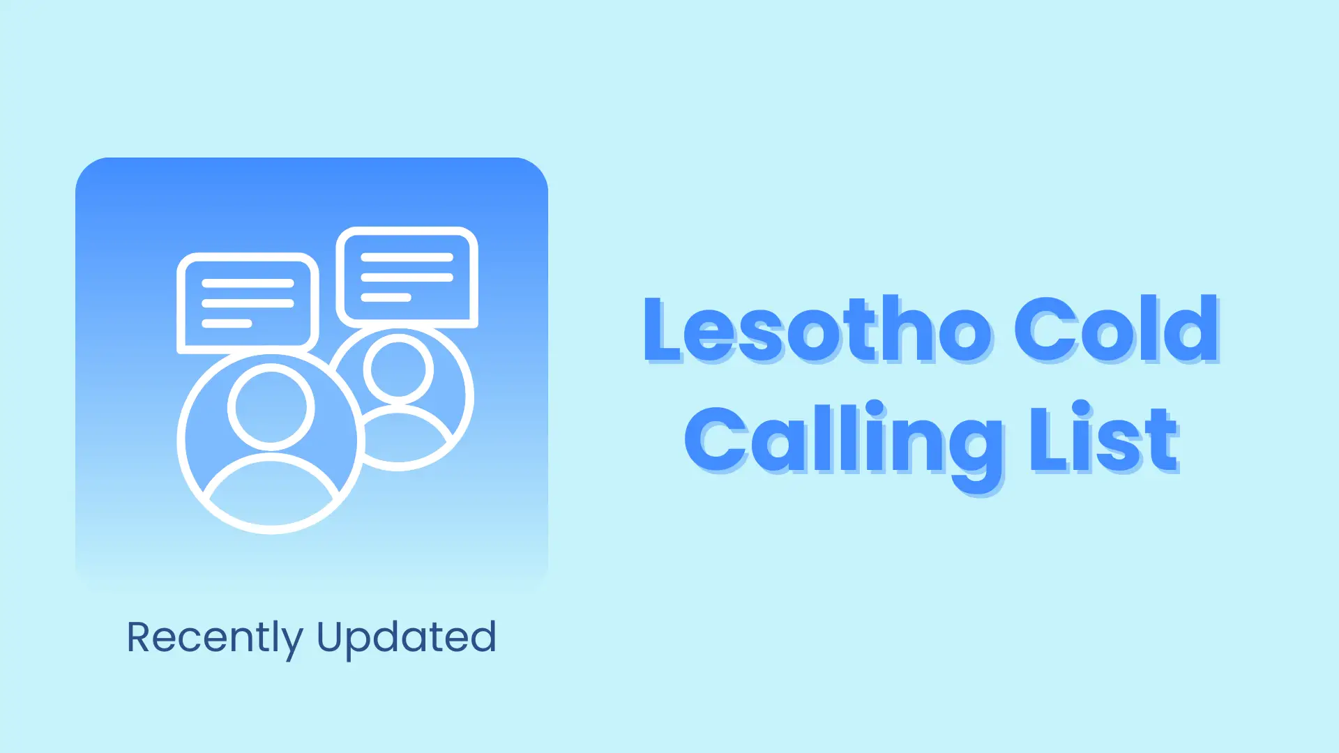 Lesotho cold calling list