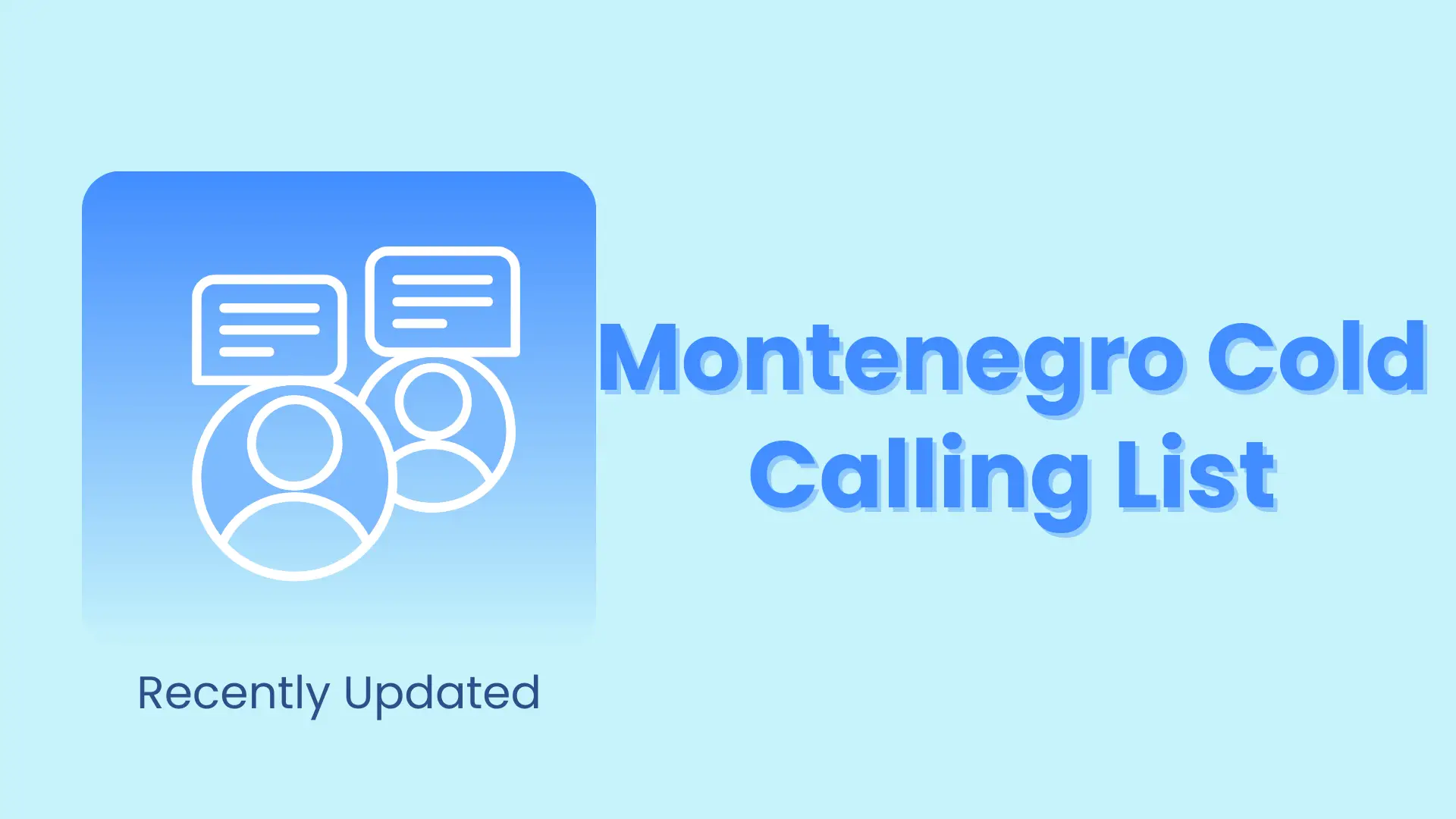 Montenegro cold calling list
