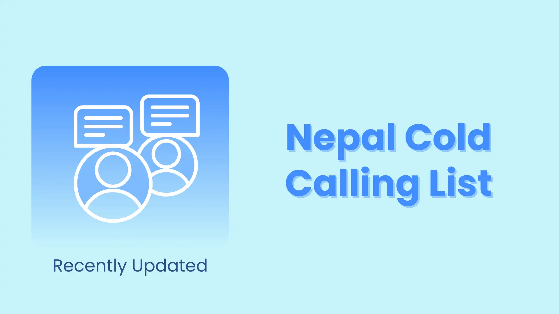 Nepal cold calling list