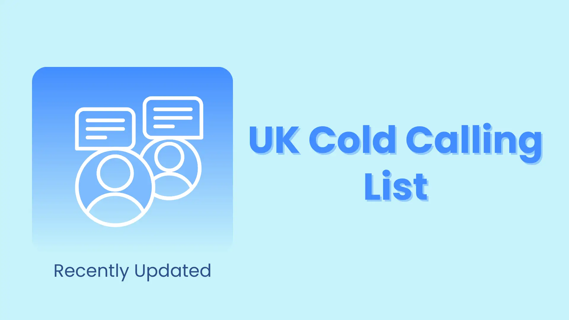 UK cold calling list